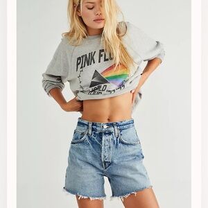 NWT AGOLDE Riley Denim Jean Shorts 25 Free People